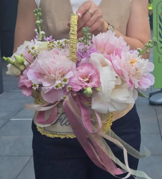 Aranjament coșuleț "Fleur"